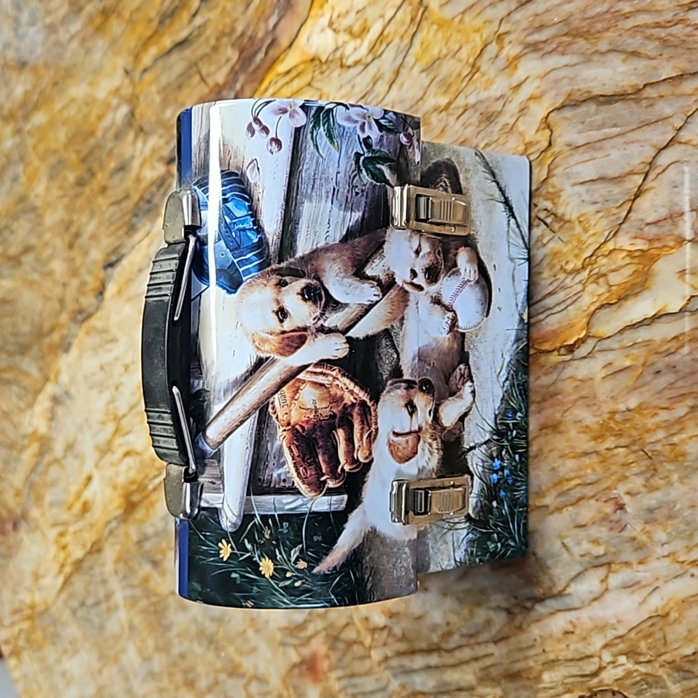 Baseball with puppies Lunchbox Mini Tin